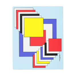 Impresión En Metal Resumen de cuadrados