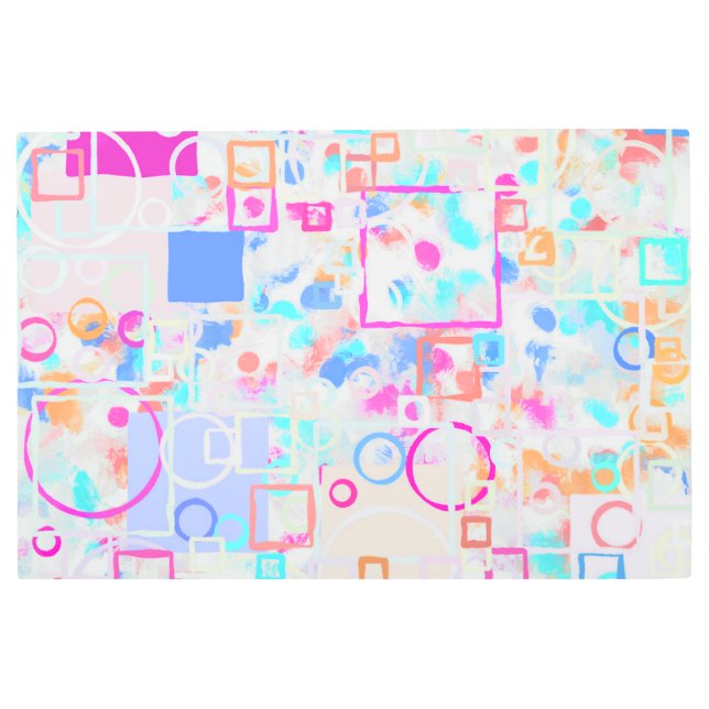 Impresión En Metal Resumen de formas geométricas (Anverso)