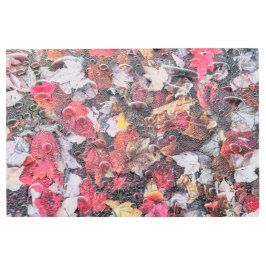 Impresión En Metal Resumen de las hojas caídas