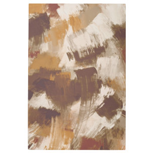 Impresión En Metal Resumen de los colores del café Paint Strokes