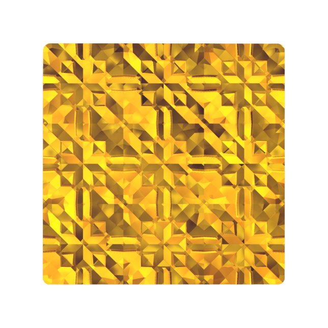 Impresión En Metal Resumen de oro (Anverso)