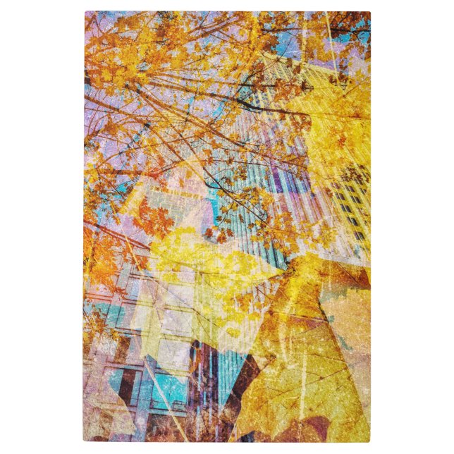 Impresión En Metal Resumen de otoño (Anverso)