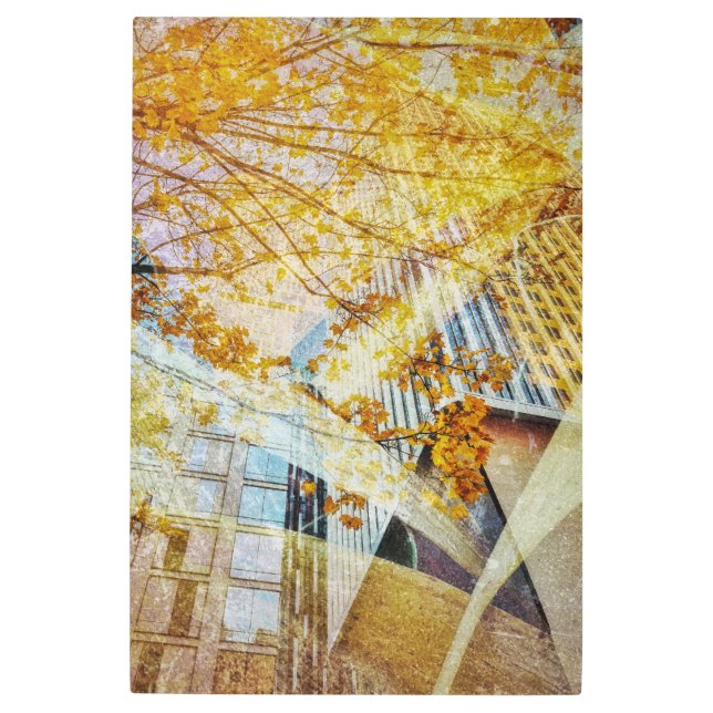 Impresión En Metal Resumen de otoño (Anverso)