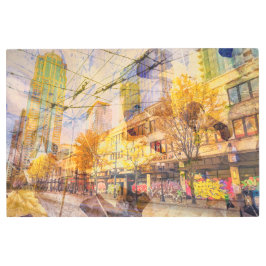 Impresión En Metal Resumen de otoño en la ciudad