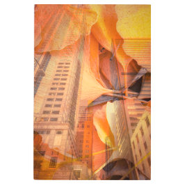 Impresión En Metal Resumen de otoño urbano