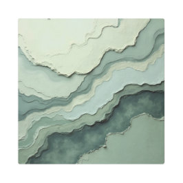 Impresión En Metal Resumen de salvia estratificada - Orgánico moderno