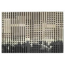 Resumen del patrón de crema, beige y banda negra