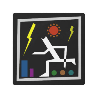 Impresión En Metal Resumen del refugio frenético V2