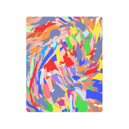 Impresión En Metal Resumen Diseño Oro rosa Rojo Verde