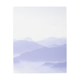 Impresión En Metal Resumen Escenario Montañas Nubes Paisaje Natural