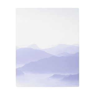 Impresión En Metal Resumen Escenario Montañas Nubes Paisaje Natural