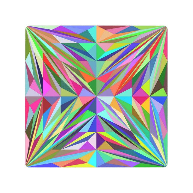 Impresión En Metal Resumen Mandala (Anverso)