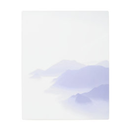 Impresión En Metal Resumen Montañas Paisaje Naturaleza Periwinkle