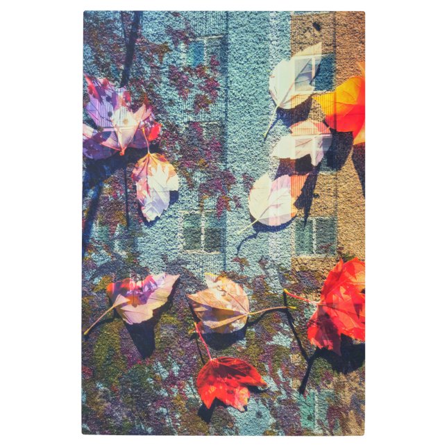 Impresión En Metal Resumen urbano del otoño (Anverso)