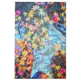 Impresión En Metal Resumen urbano del otoño