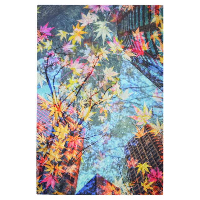 Impresión En Metal Resumen urbano del otoño (Anverso)