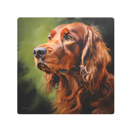 Impresión En Metal Retrato artístico irlandés del realismo de los sed