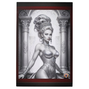 Impresión En Metal Retrato de Drusella Arkaevis AI Art de Xzendor7