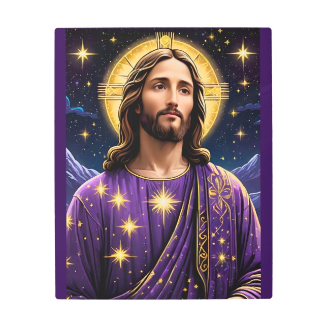 Impresión En Metal Retrato de Navidades de Jesucristo (Anverso)