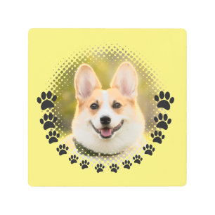 Impresión En Metal Retrato de perro de marco personalizado