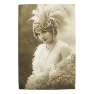 Impresión En Metal Retrato de una imagen Metalizado de bailarina