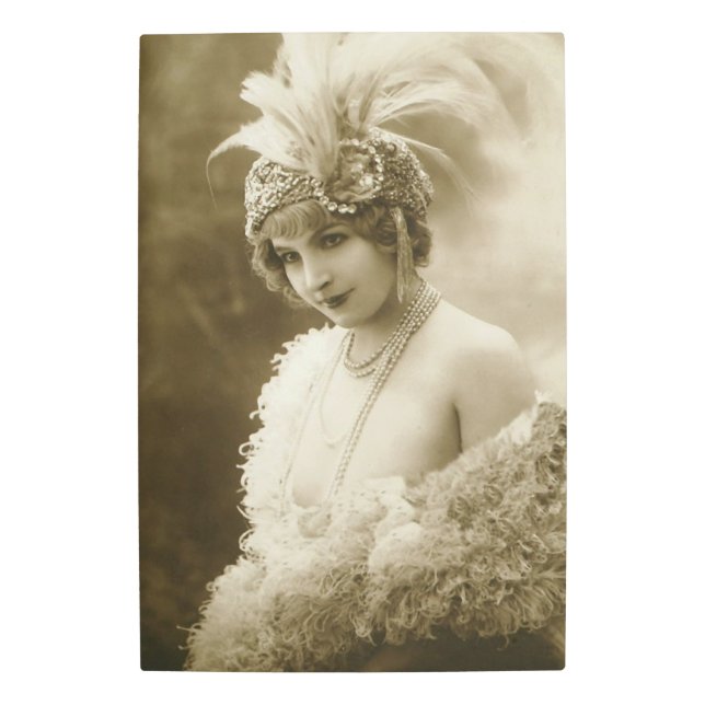 Impresión En Metal Retrato de una imagen Metalizado de bailarina (Anverso)