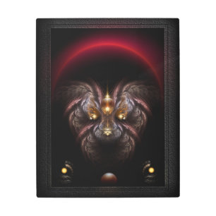 Impresión En Metal Retrato fractal de la fantasía de la pepita alcali