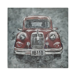 Impresión En Metal retro, auto, coche,