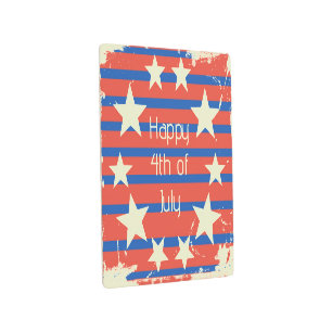 Impresión En Metal Retro vintage 4 de julio