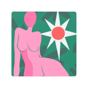 Impresión En Metal Reveridad rosa