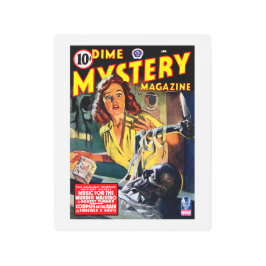 Impresión En Metal revista Dime Mystery (enero de 1943)
