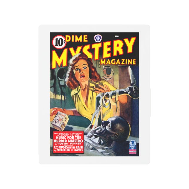 Impresión En Metal revista Dime Mystery (enero de 1943) (Anverso)