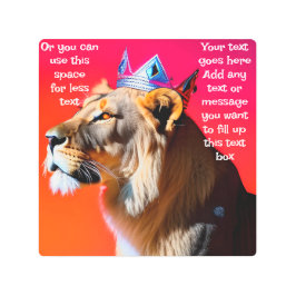 Impresión En Metal Rey de la Selva