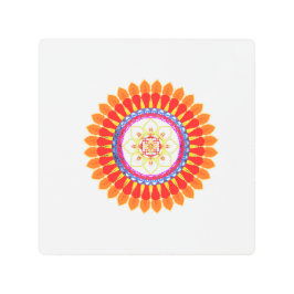 Impresión En Metal Rhythmic Euphoria Mandala