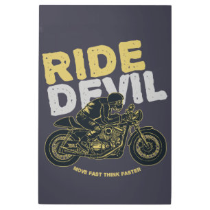Impresión En Metal 🔥 Ride Devil: Muévete Rápido, Piensa Más Rápido! 