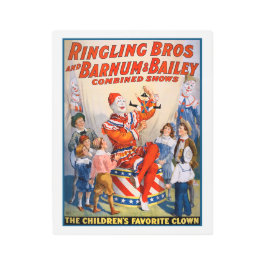Impresión En Metal Ringling Bros y Barnum & Bailey Circus
