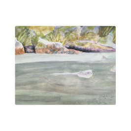 IMPRESIÓN EN METAL RÍO DE YUBA,    ACUARELA