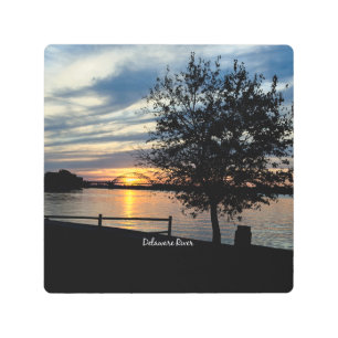 Impresión En Metal Río Delaware, fotografía panorámica,