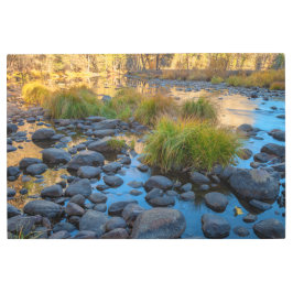 Impresión En Metal Río Merced en otoño