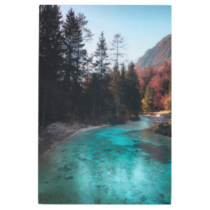 Impresión En Metal Río Smaragad en Mojstrana