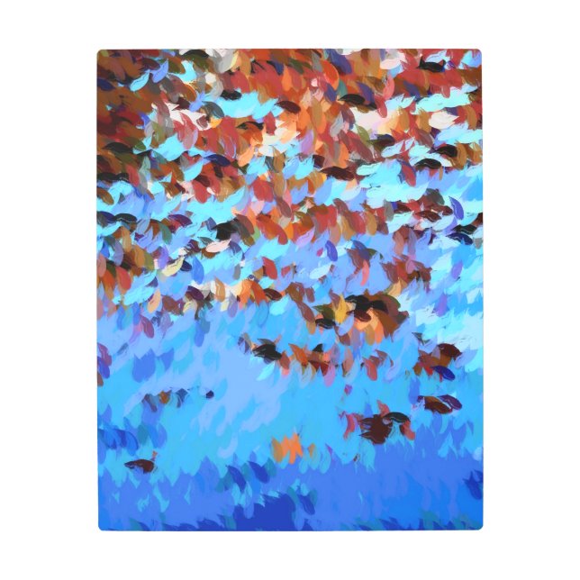 IMPRESIÓN EN METAL RIVER WATER TREE REFLECTIONS  (Anverso)