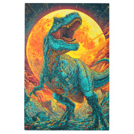 Impresión En Metal Roaring T-Rex: Prehistoric Power Unleashed