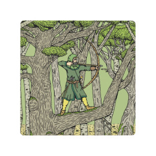 Impresión En Metal Robin Hood
