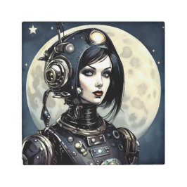 Impresión En Metal Robot Woman I