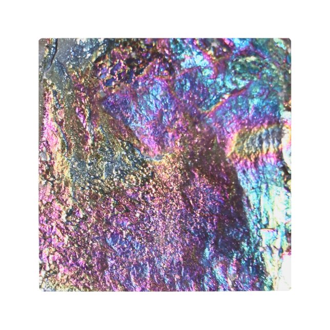 Impresión En Metal Rocas arcoiris caídas (Anverso)