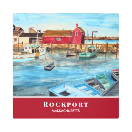 Impresión En Metal Rockport Harbour Massachusetts New England USA