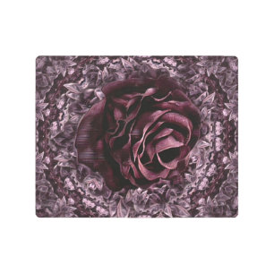 Impresión En Metal Rosa Mandala