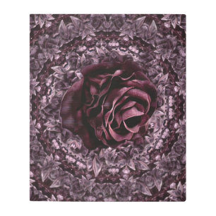 Impresión En Metal Rosa Mandala