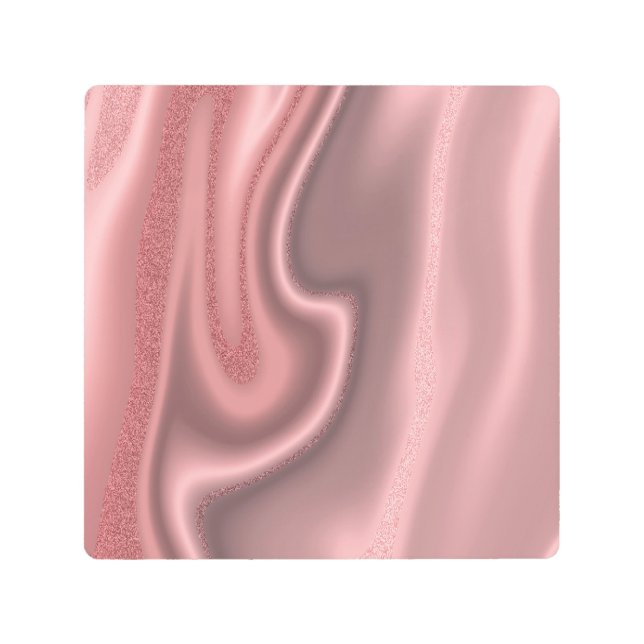 Impresión En Metal rosa, vibratoria, abstracta, chakra, zen, meditaci (Anverso)