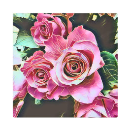 IMPRESIÓN EN METAL ROSES DE PINK